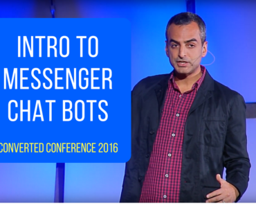 183Intro to Messenger Chatbots: Andrew Warner’s talk at Converted 2016 by LeadPages